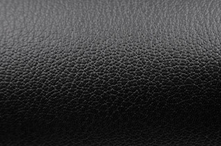Black Embossed Leather